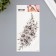Tattoo on the body Black "Flower composition" 10x20.5 cm