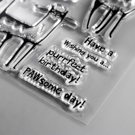 Stamp for creativity Silicon "cats. Myu" 15x11 cm-1