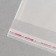 BOPP package with adhesive valve, transparent 60 x 80/5 cm, 25-30 μm