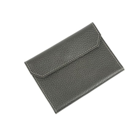 Passport cover on the button, black color