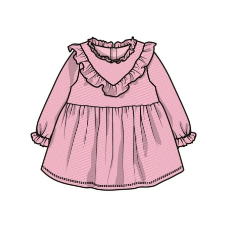 Dress for girls, height 92 cm-6