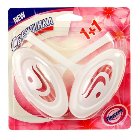 Suspending cleaner for the toilet, fresh "Flowers", 2pcs, 30 grams