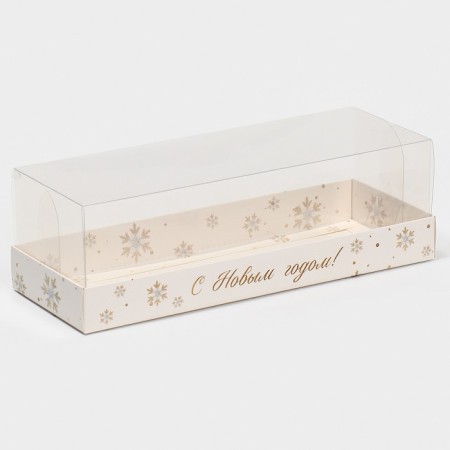 Box for dessert "Snowflakes", 26, 2 x 8 x 9.7 cm, New Year