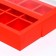 Cardboard box with a shell under 9 sweets, 13.8 x 13.8 x 3.8 cm, cellulose, scarlet