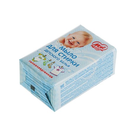 Commercial gross soap 72% for washing children's linen, 200 g