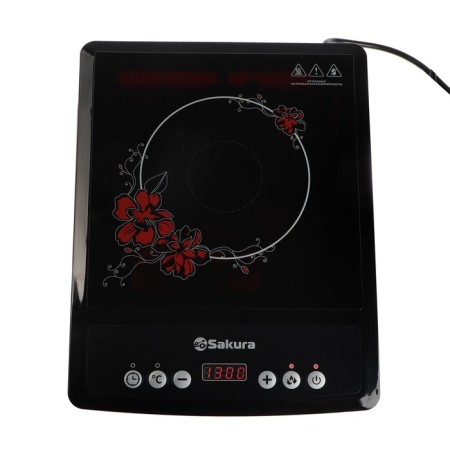Induction tile Sakura SA-7152FS, 2000 watts, 1 burner, black-6