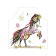 Apron kitchen with a photocrint "mystical horse", adjustable, size OS