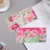 Money envelope "Happy Anniversary!" Pink peonies, 17x8 cm