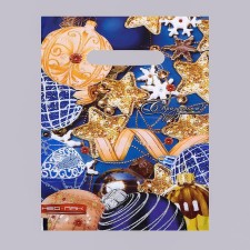 New Year's serpentine package, polyethylene with a cut pen, 20 x 30 cm, 30 μm