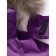 Winter park for a girl, height 128 cm, purple color