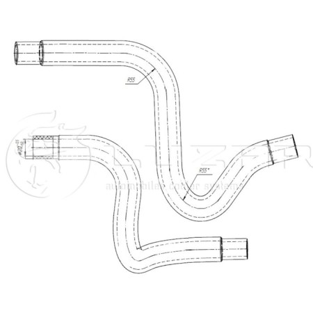 Grant heating pipes set 2190-8101204p, Luzar LPKH 0190-1