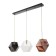 Bayerlux lamp "Christie" 3xg9 black 78x20x20-100 cm