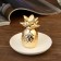 Souvenir ceramics stand for the rings "pineapp" gold 7x10x10 cm