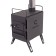 Fireplane stove "Rastype" Heavy is small with screens, corner pipes and fungus