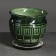 Set of pots 3 pcs. "Meander" green: 10l, 3l, 1.2l