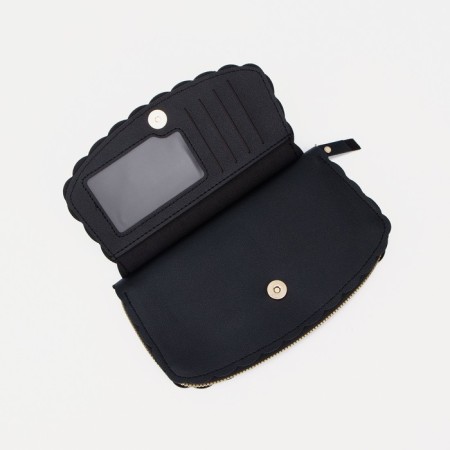 Women's wallet with lightning, black color-2
