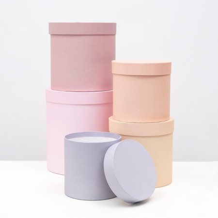 Set of round boxes 5 in 1 "Dawn" 23 x 23 x 25 - 15 x 15 x 15 cm-7
