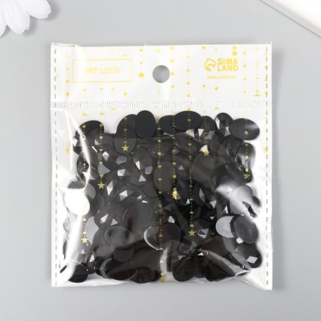 Decor for creativity Plastic "Rhil Obv. Midnight" set of 150 pcs 1x1.4 cm-3