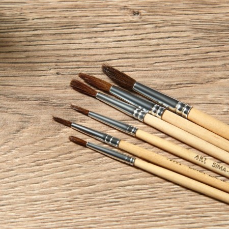 Drawing brush set 6 pcs. Jan Vermeer protein-2