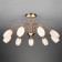 Ceiling chandelier with Ginevra, 40W, E14, 70x70x37 cm
