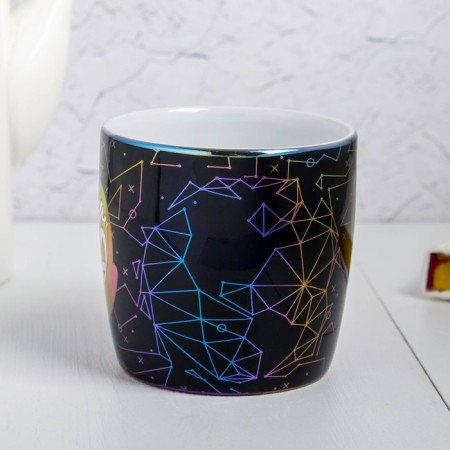 Ceramic mug “Baby, you are space”, 300 ml, black color-1
