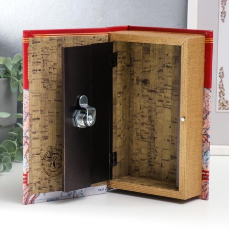 Safe-book wood, leatherette "Born in the USSR" 21x13x5 cm-3