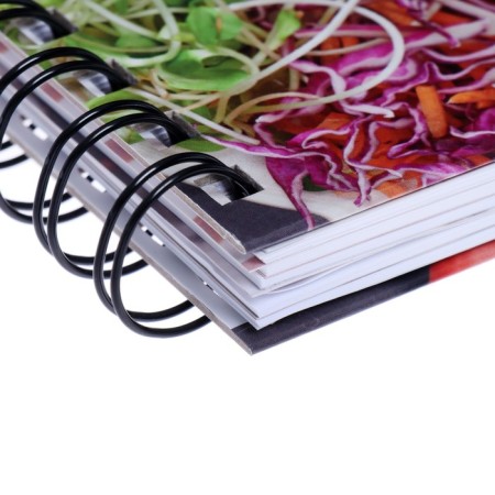 A book for recording culinary recipes A5, 80 sheets on the crest "vegan", solid cover, colored separators-2