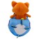 Soft toy Funky Toys "Fox with Blue Piggy"