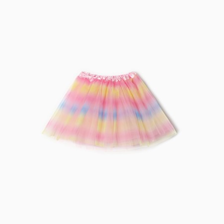 Children's skirt kaftan "gradient" pink, length 30 cm