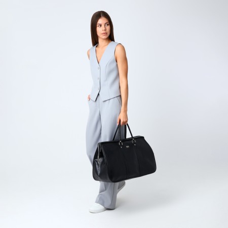 Road bag with lightning, black color-5