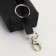 Key of zipper, length 16 cm, ring, carbine, black color
