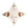 New Year. Bonbonniere, New Year's gift packaging "Berries and toys", 7 × 7 × 7.5 cm.