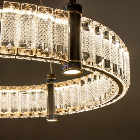 Lamp "Murano" LED 108W 3000-6000k gold 49x49x9cm-6