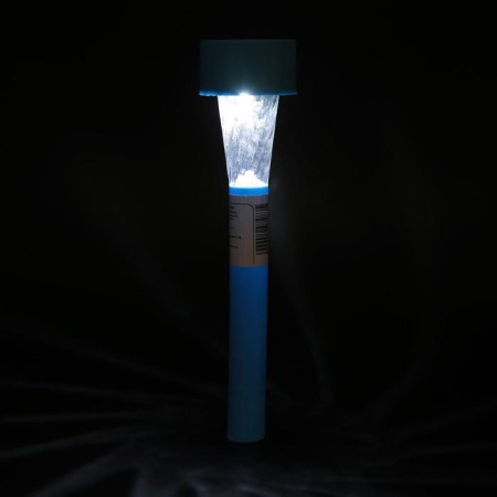Garden lamp on the sunny battery "Blue Trapezius", 4.5 × 30 × 4.5 cm, 1 LED, glow white-8