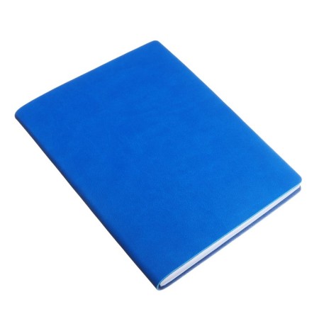 The weekly of the undated A5, 64 sheets, on the stitch, an integral cover of artificial leather, blue-1
