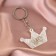 Acrylic key a keychain "Queen", 3.8 x 6 cm