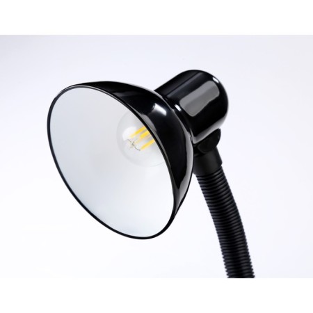 A table lamp with an E27 interchangeable lamp with Ambrella Light, Desk, D7704, E27, Black Color-3