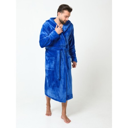 Male robe, size 56, blue color-2
