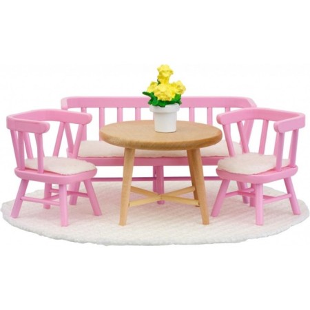 Game set of accessories for the puppet house "Kitchen set with a buffet"