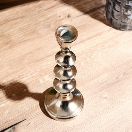 Aluminum "ring" for 1 candle 9x9x24 cm-3