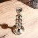 Aluminum "ring" for 1 candle 9x9x24 cm