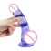 Falloimitator Oka-Khpoki, realistic, on suction cup, gel, 18 x 3.5 cm, purple