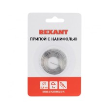 Solder with rosin Rexant, 12 g, d = 0.8 mm