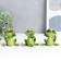 Souvenir Polystone Lak "Frog-Kvakushka in the crown" Mix 8.3x7.5x5 cm