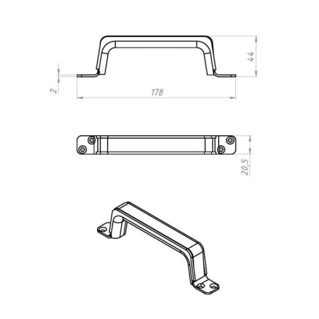 Handle-slop RS-100-4, zinc coating-1