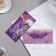 Money envelope "Congratulations!" lavender field, 17x8 cm