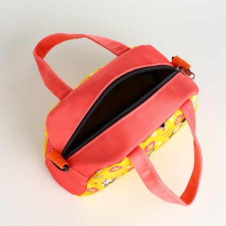 Bag children puppies, 21*8*13.5, lightning departure, string, coral-4