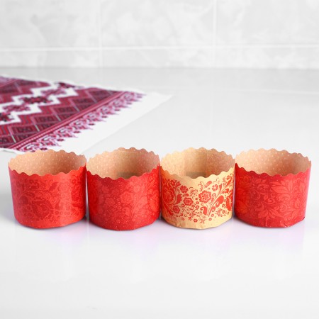 Paper form for cake "Red Easter" 60 x 45 mm-2