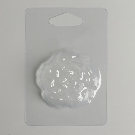 Plastic form for soap "beautiful peony" 6.5 × 5.5 cm-1