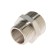 Nipple of transition zein, 3/4 "x 1/2", external thread, nickel -plated brass, packing 100 pcs